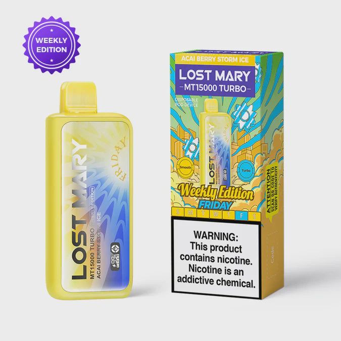 Acai Berry Storm Ice/Friday-Lost Mary (Weekly Edition) Rechargeable 15000 Turbo