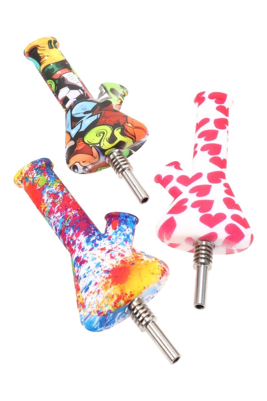 Silicone Bong Dab Straw
