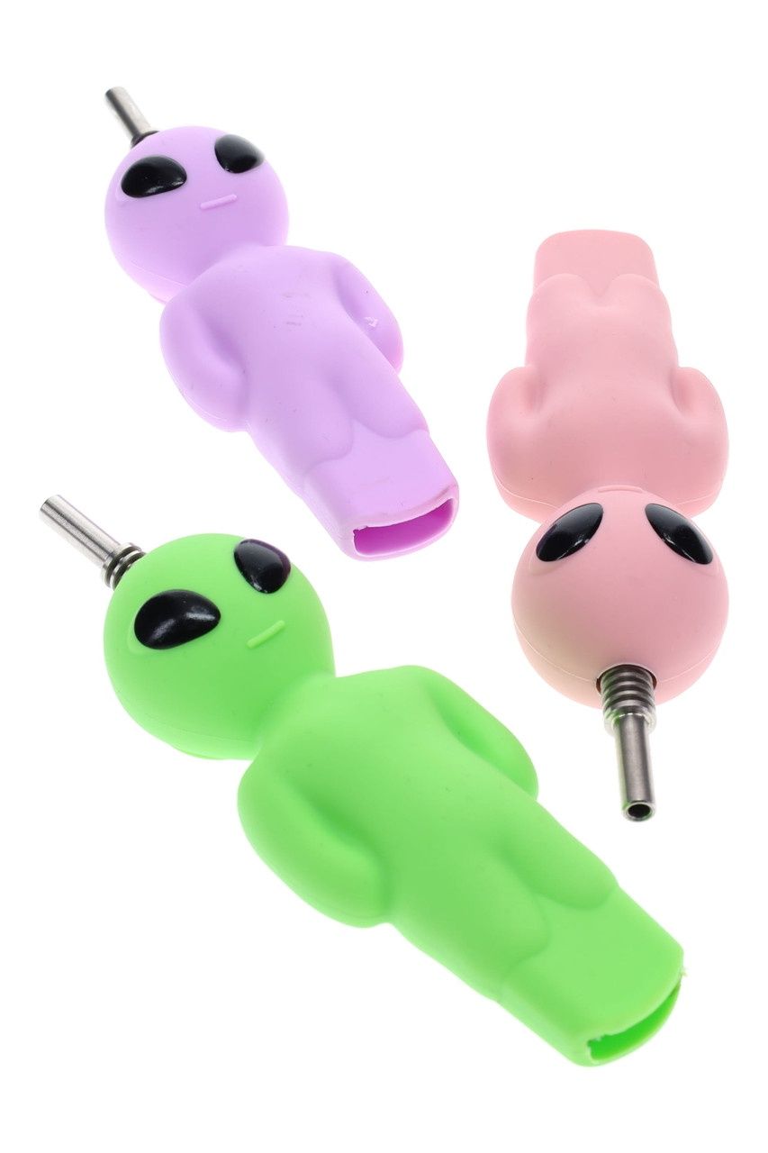 Silicone Alien Dab Straw