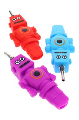 Silicone Robot Dab Straw