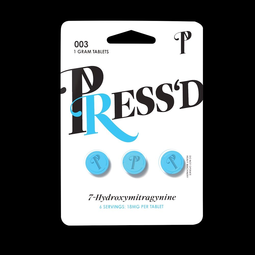 Press&#39;d 7-Hydroxy 18mg Tablets