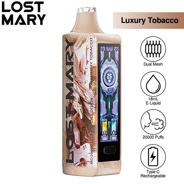 Luxury Tobacco-Lost Mary MO20000 Rechargeable Pro Super Edition