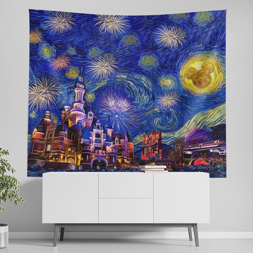 Disneyland Starry Night Tapestry 80inx90in XXL