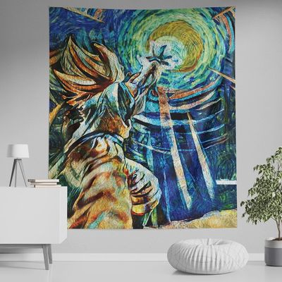 Dragon Ball Z Starry Night Kamehameha Tapestry 80inx90in XXL - 14