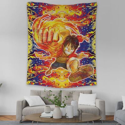 Trippy Luffy One Piece Tapestry 80inx90in XXL - 7