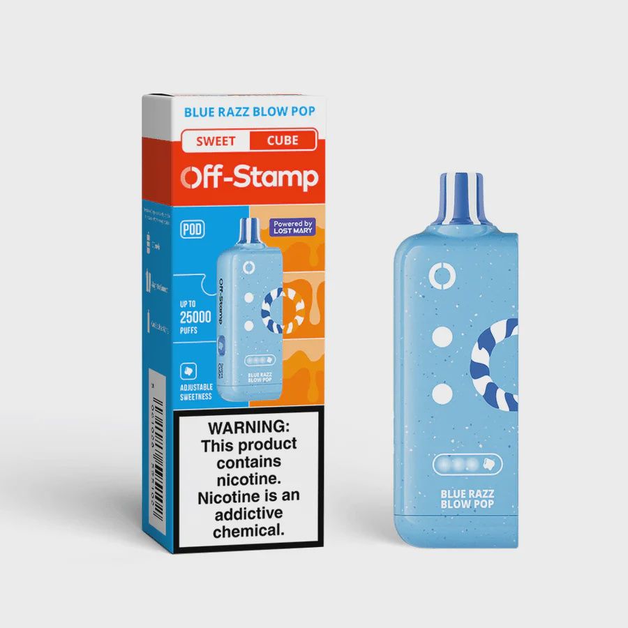 Blue Razz Blow Pop- OFF-Stamp Rechargeable 25000