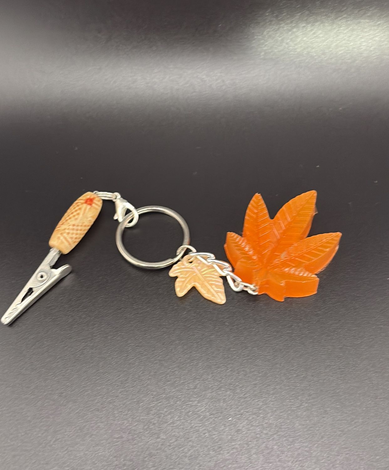 Roach Clip (Beaded or Acrylic Leaf)