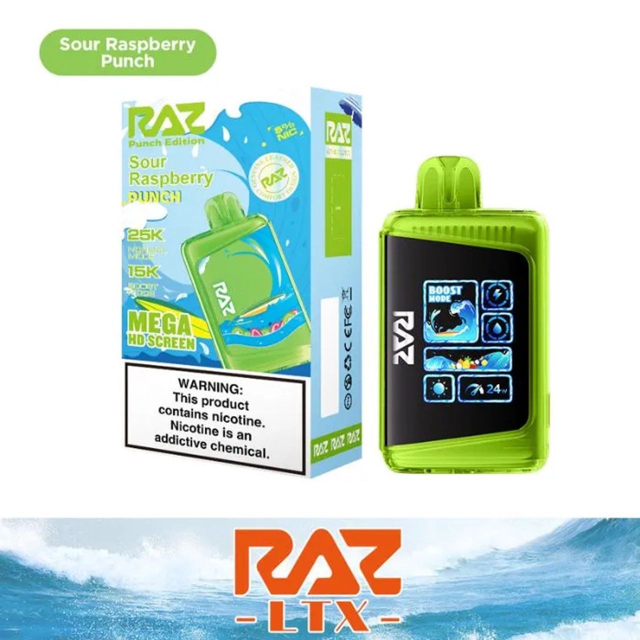 Sour Raspberry Punch - Razz Rechargeable 25000