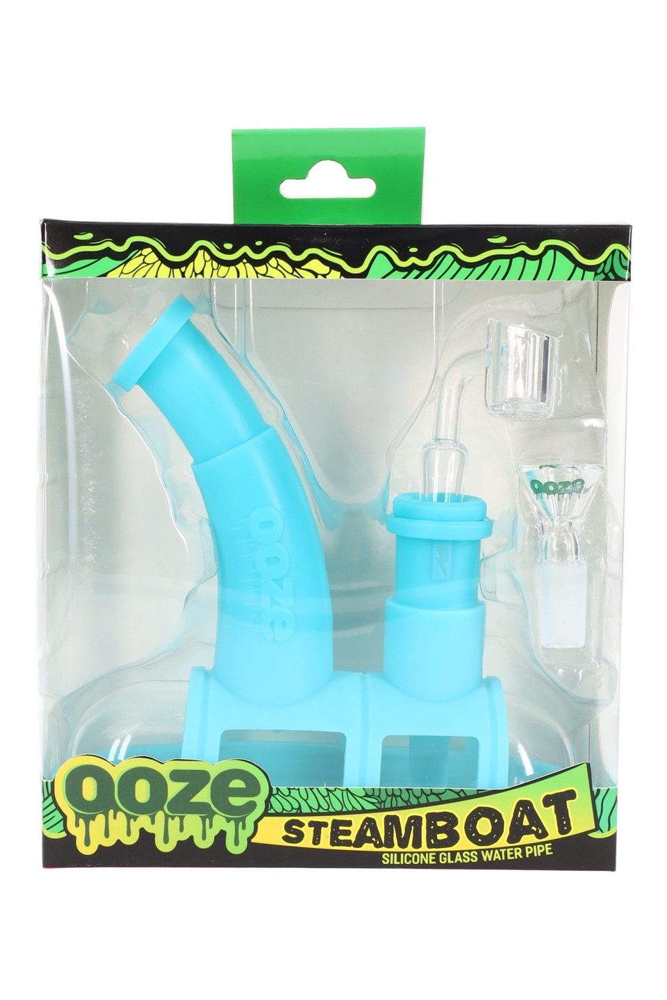 Ooze - Steamboat Silicone/Glass Bubbler &amp; Dab Rig