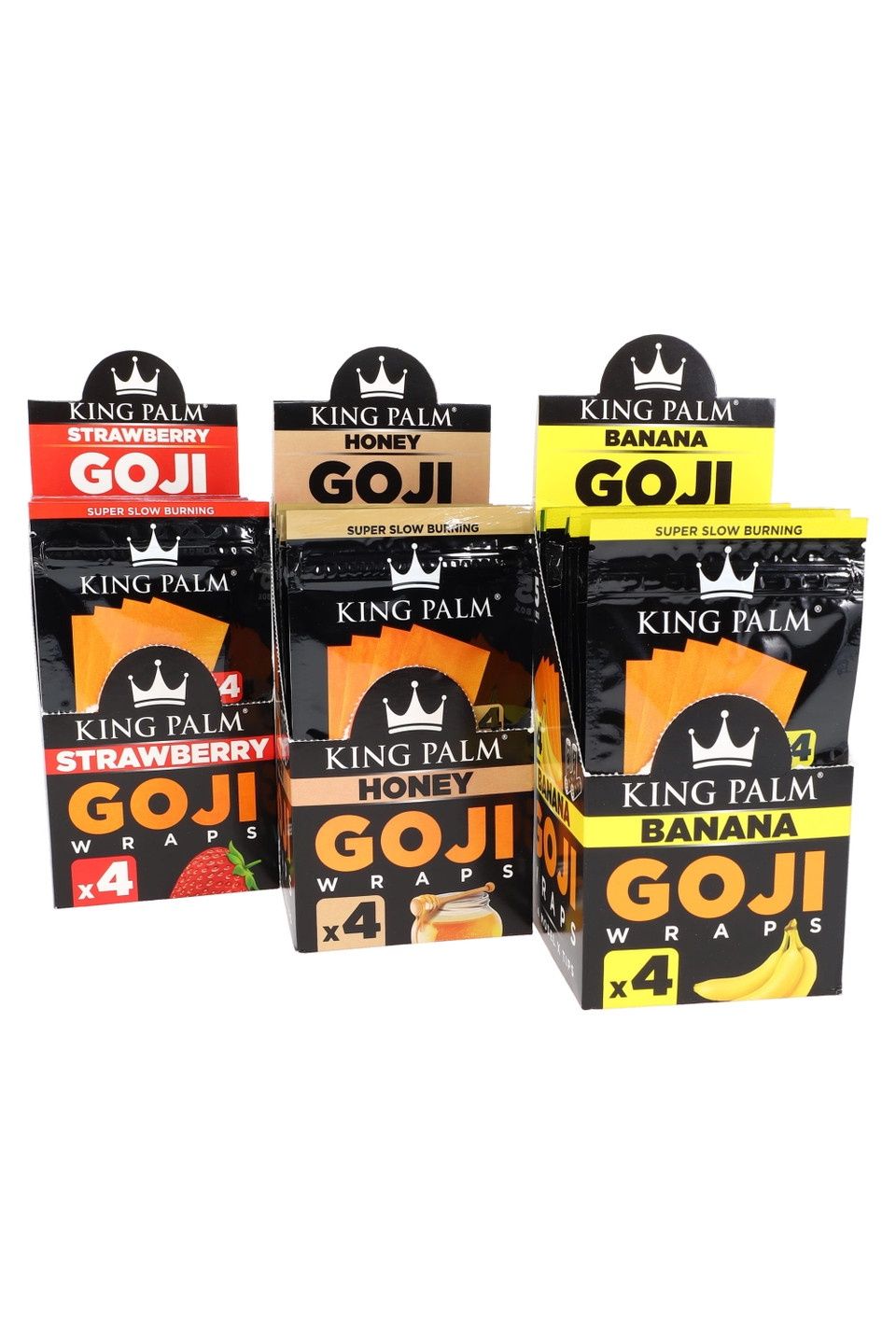King Palm - 4 Goji Wraps Assorted Flavors