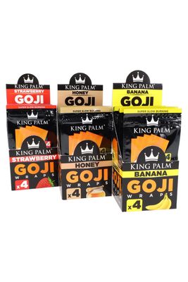 King Palm - 4 Goji Wraps Assorted Flavors