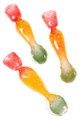 3.5" Rasta - Frit Glass Chillum