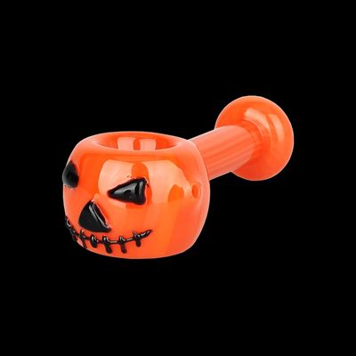 Jack-O-Lantern - Glass Spoon Pipe