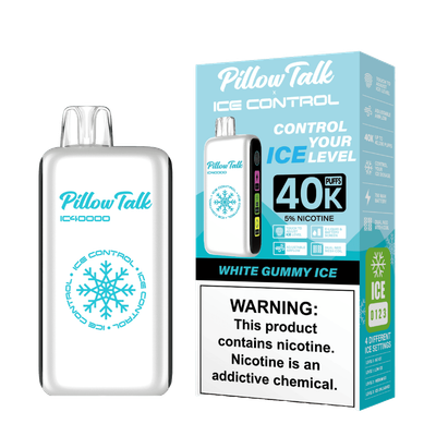 White Gummy Ice-Pillow Talk Rechargeable 40000
