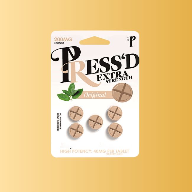 Press'd - 200mg Total Extra Strength 5 Count Tablets (Original)