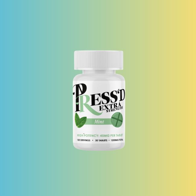 Press'd - 1200mg Total Extra Strength 30 Count Tablets  (Mint)