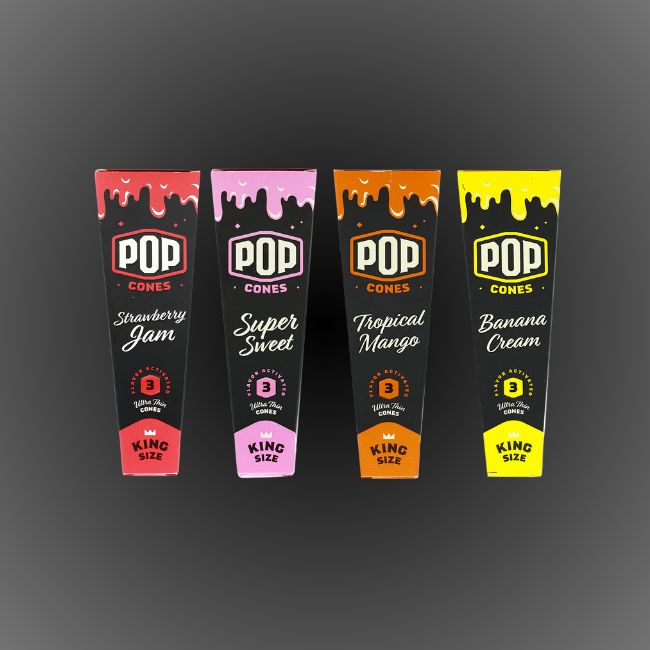 Pop Cones - 1 1/4 Pre-rolled Cones Assorted Flavors 2 pk