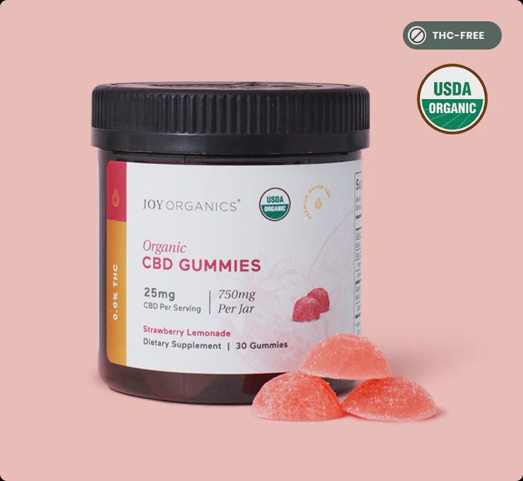 Strawberry Lemonade CBD Gummies 25mg - Joy Nutrition