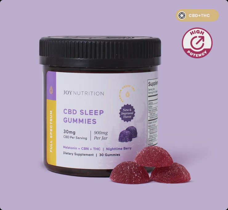 Nighttime Berry CBD Sleep Gummies 30mg - Joy Nutrtion