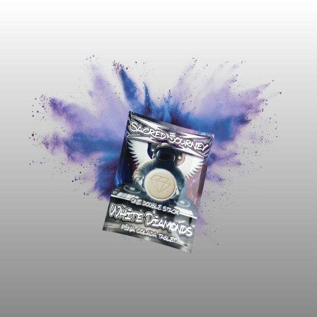 Double Stack Hippie Flip Tablet (White Diamonds) - Sacred Journey