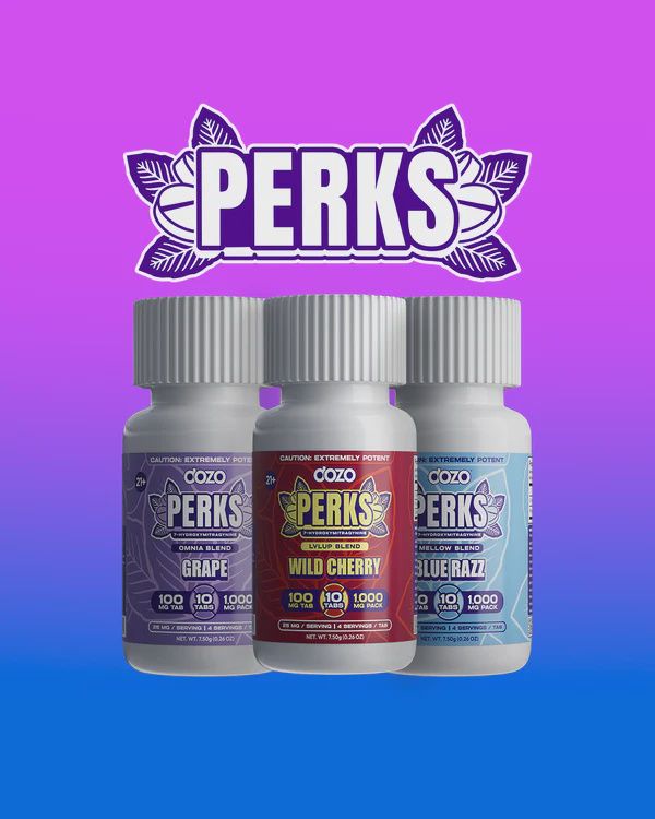 DOZO - Perks Wild Cherry 1,000mg 10ct LVLUP Blend
