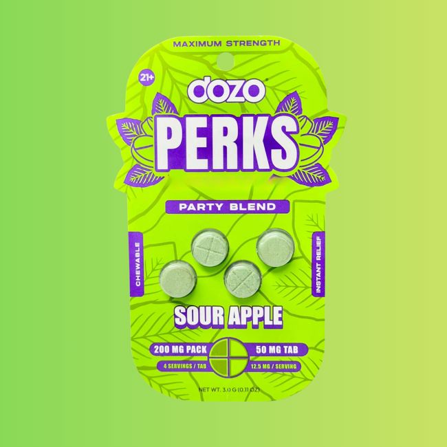 DOZO - Perks Sour Apple 200mg 4ct LVLUP Blend
