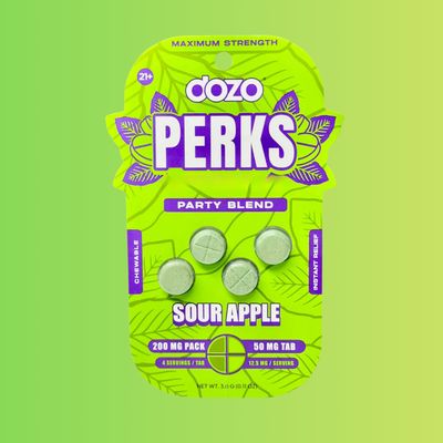 DOZO - Perks Sour Apple 200mg 4ct LVLUP Blend