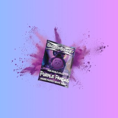Double Stack Hippie Flip Tablet (Purple Pandas) - Sacred Journey