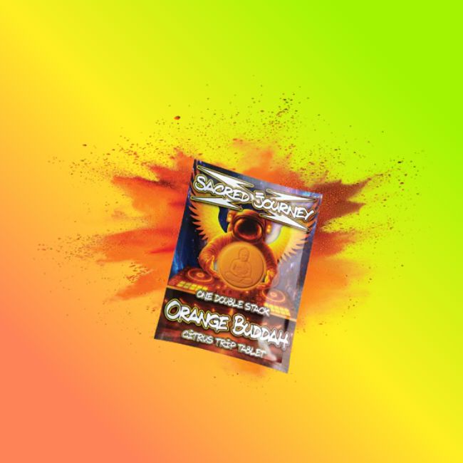 Double Stack Hippie Flip Tablet  (Orange Buddah) - Sacred Journey