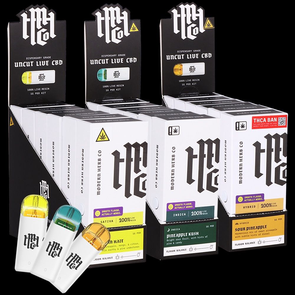 CBD Pod Starter Kit (Sour Pineapple) 1g - Modern Herb Co