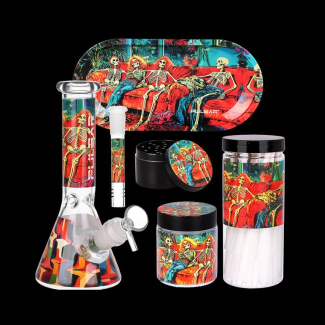 Beaker Water Bong Smoker's Kit (In Da Couch) - Pulsar