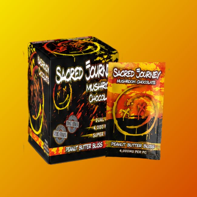 Peanut Butter Bliss Mushroom Chocolate Square 1ct - Sacred Journey
