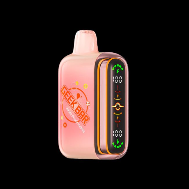 White Peach Hubba Bubba - Rechargeable Geek Bar Pulse2 25k
