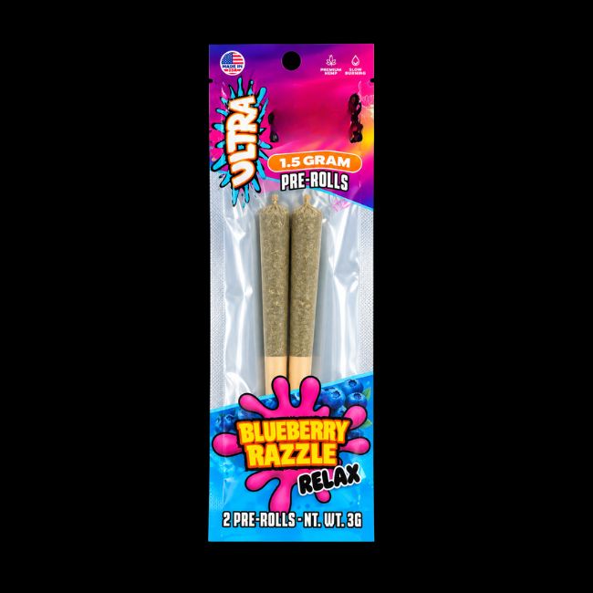 Blueberry Razzle - Mental Health 2ct 1.5g PREROLLS