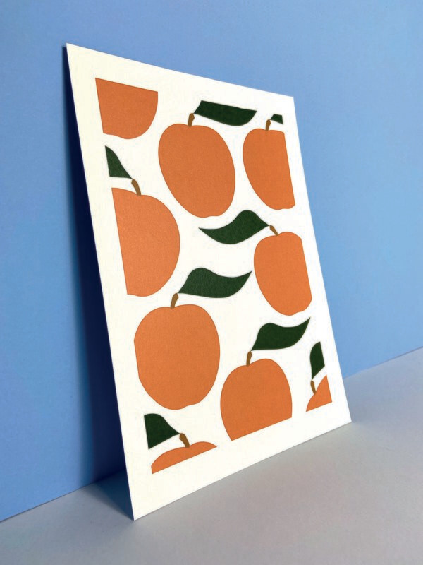 Apricot Pattern Print