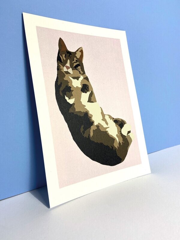 Buddie the Tabby Cat Print