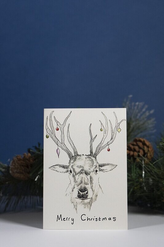 Ralph the Reindeer Christmas Card
