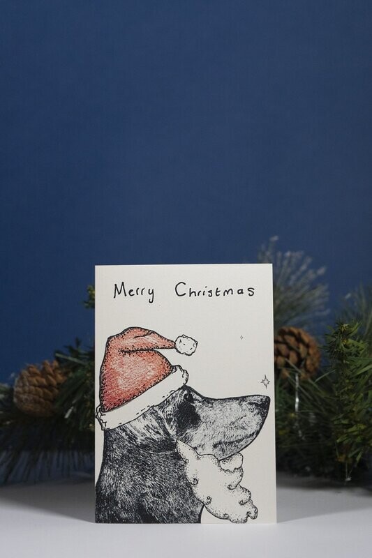 Rolo the Dachshund Christmas Card