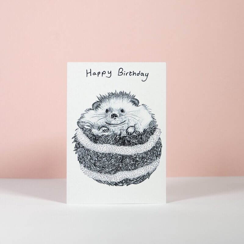 Hamish The Hedgehog Birthday Card