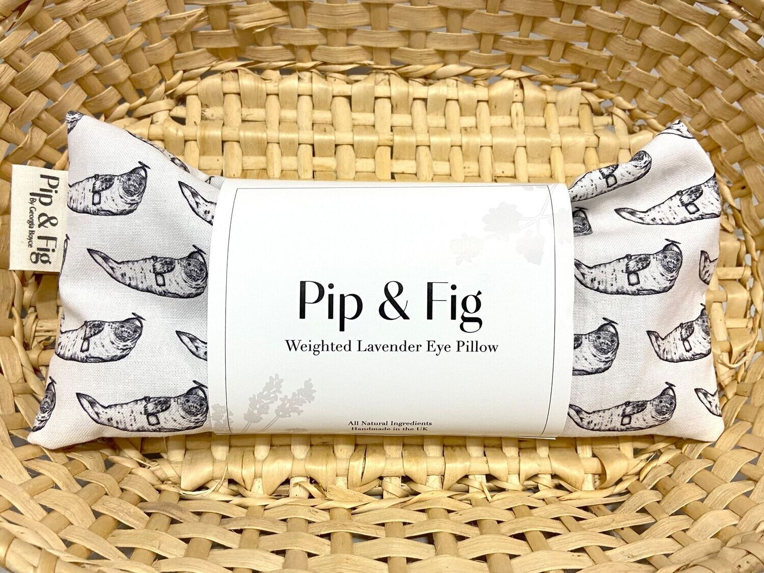 Weighted Lavender Eye Pillow: Chonk the Seal