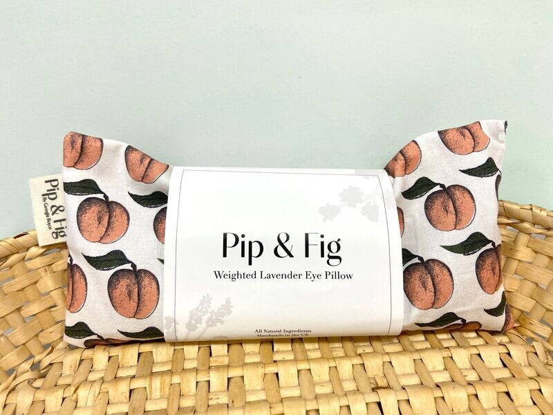 Weighted Lavender Eye Pillow: Apricot Pattern