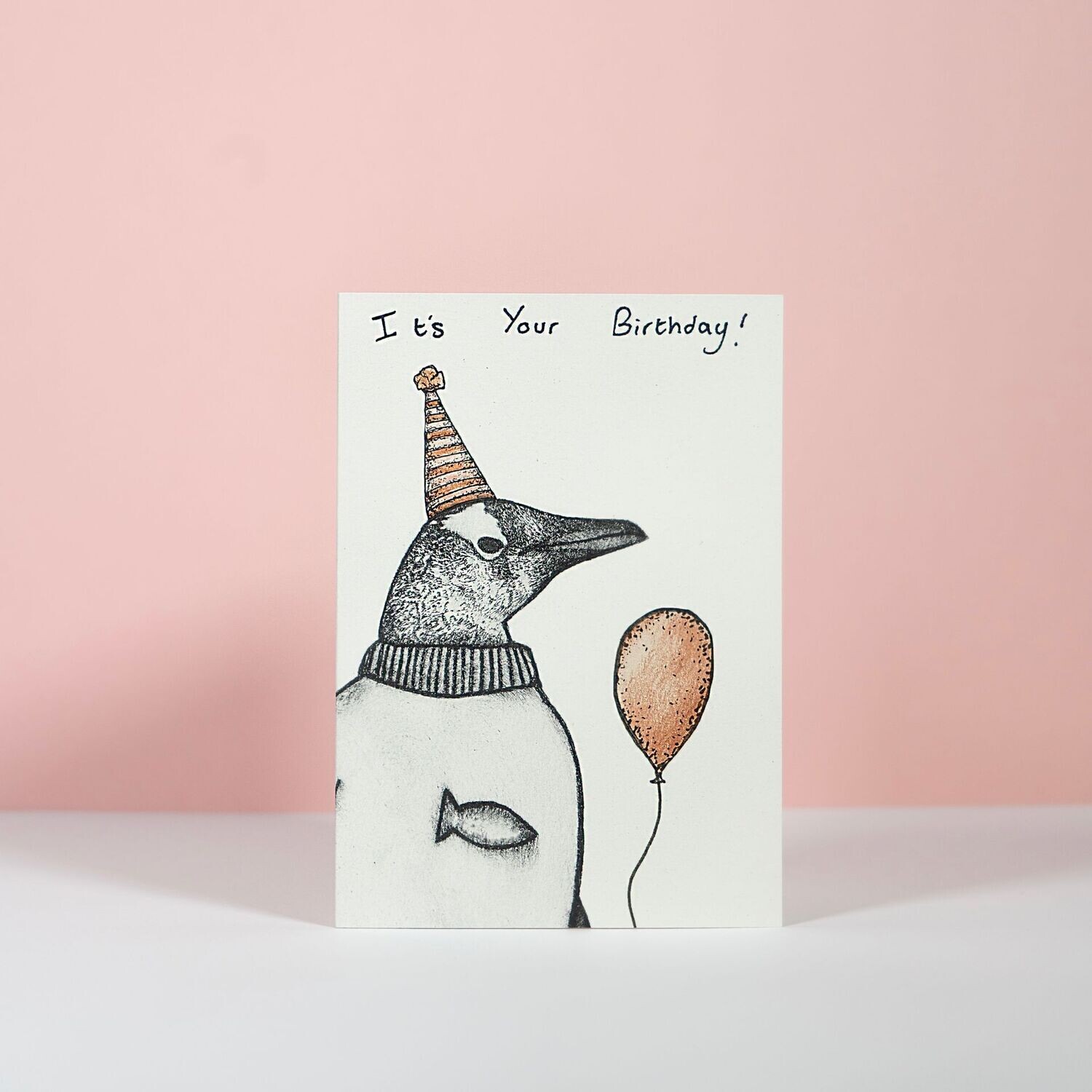 Timothy the Penguin Birthday Card