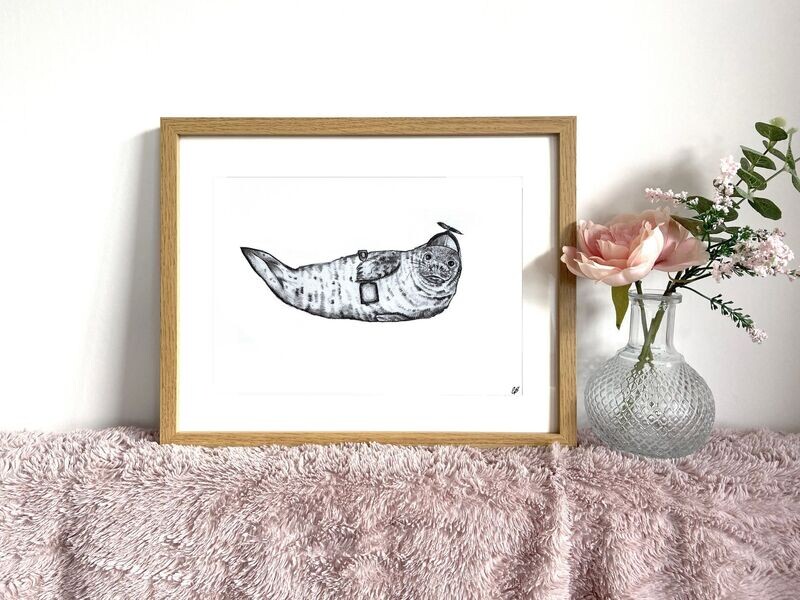 Handmade Seal Print: Chonk