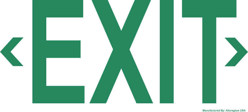 AG-EXIT-816  8 X 16 EXIT SIGN
