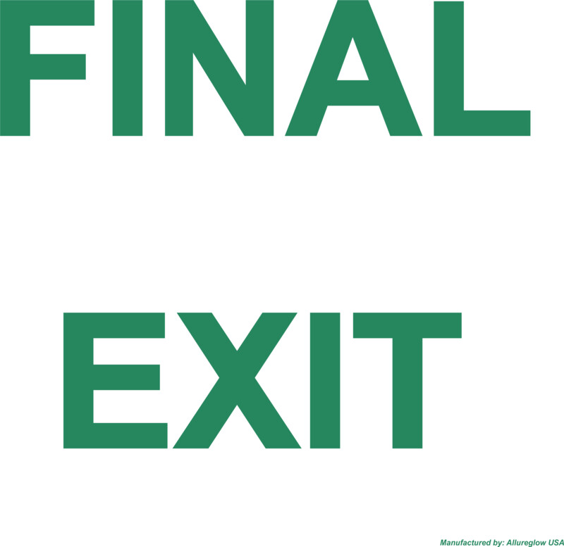 AG-FIE-12  12 X 12 FINAL EXIT