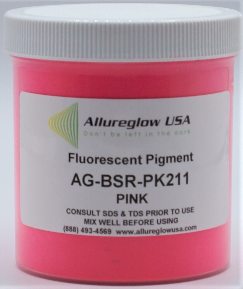 AG-BSR-PK211-50 PINK FLUORESCENT or BLACKLIGHT PIGMENTS - 50 GRAMS