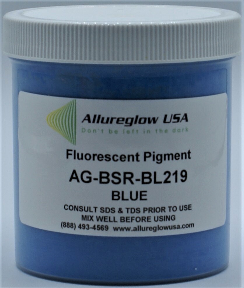 AG-BSR-BL219-50   BLUE FLUORESCENT or BLACKLIGHT PIGMENTS - 50 GRAMS
