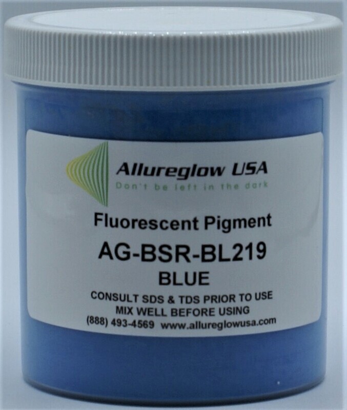 AG-BSR-BL219-50   BLUE FLUORESCENT or BLACKLIGHT PIGMENTS - 50 GRAMS