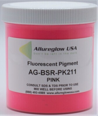 AG-BSR-PK211   PINK FLUORESCENT or BLACKLIGHT PIGMENTS - 1 LB