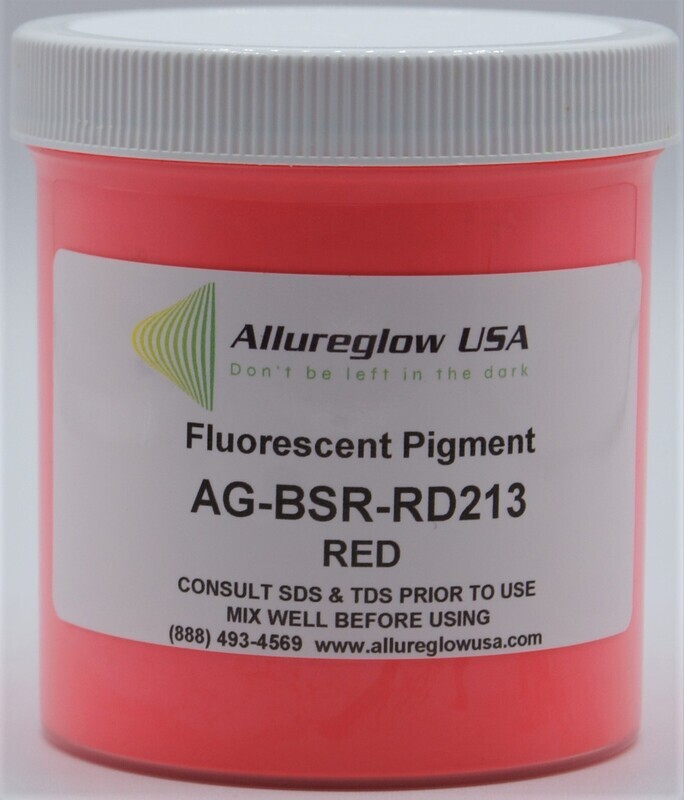 AG-BSR-RD213   RED FLUORESCENT or BLACKLIGHT PIGMENTS - 1 KG